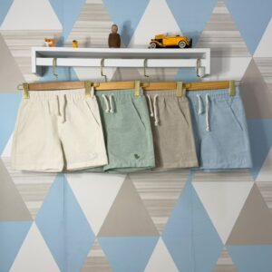SHORT LINHO INFANTIL LISO 100% ALGODÃO