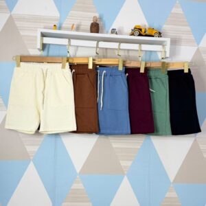 SHORT MOLETOM LISO BOLSO EXPOSTO
